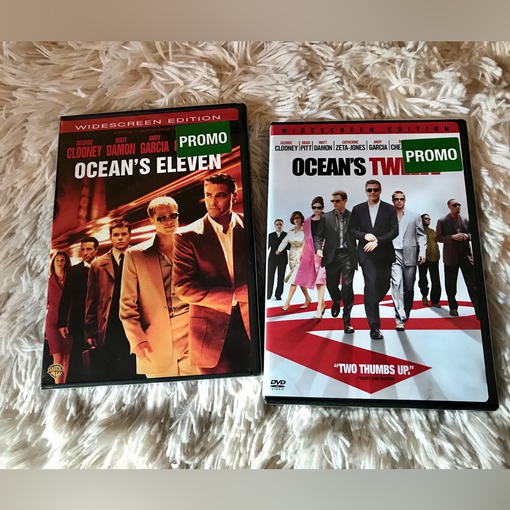 2/$10 NEW OCEANS ELEVEN OCEANS TWELVE Sealed DVD Movies With Cases